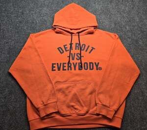 Detroit Tigers MLB vs. EVERYONE Orange Gildan Hoodie Pullover Sweatshirt LARGE